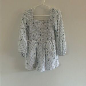 Janie and Jack Smocked Floral Romper